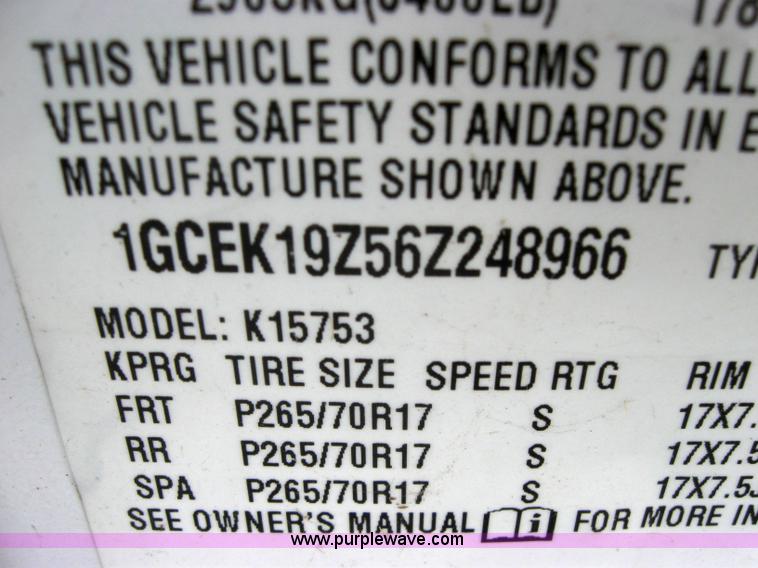 image for item 5219 2006 Chevrolet K1500 Silverado