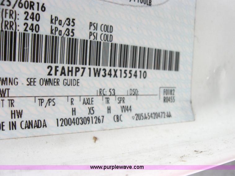 image for item 5231 2004 Ford Crown Victoria Police Interceptor