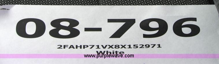 image for item 5233 2008 Ford Crown Victoria Police Interceptor