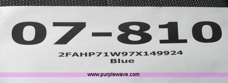 image for item 5234 2007 Ford Crown Victoria Police Interceptor