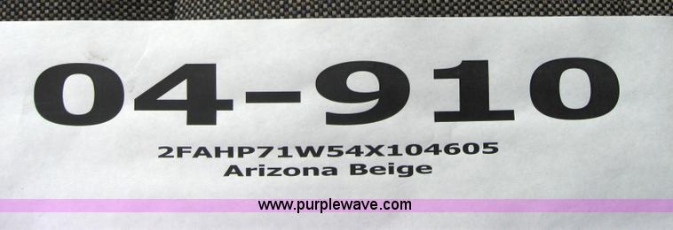 image for item 5235 2004 Ford Crown Victoria Police Interceptor