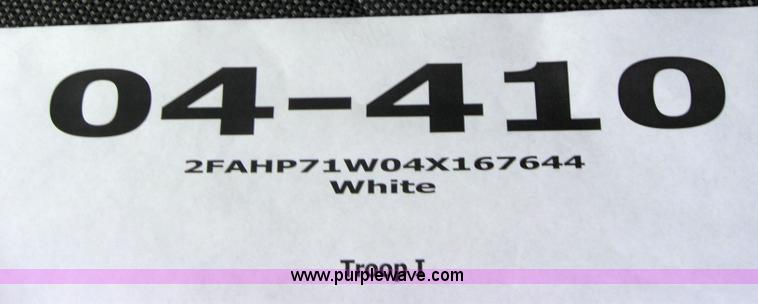 image for item 5236 2004 Ford Crown Victoria Police Interceptor