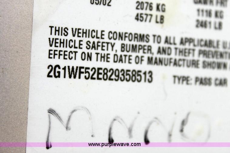 image for item 6191 2002 Chevrolet Impala