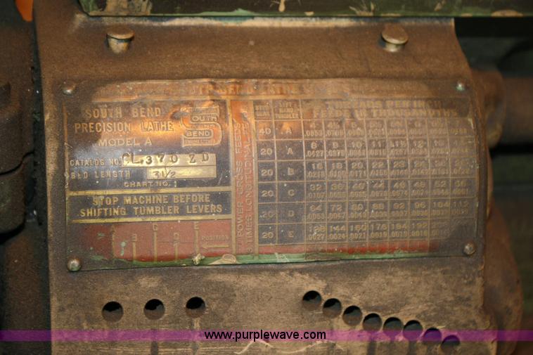 image for item 6351 South Bend precision lathe