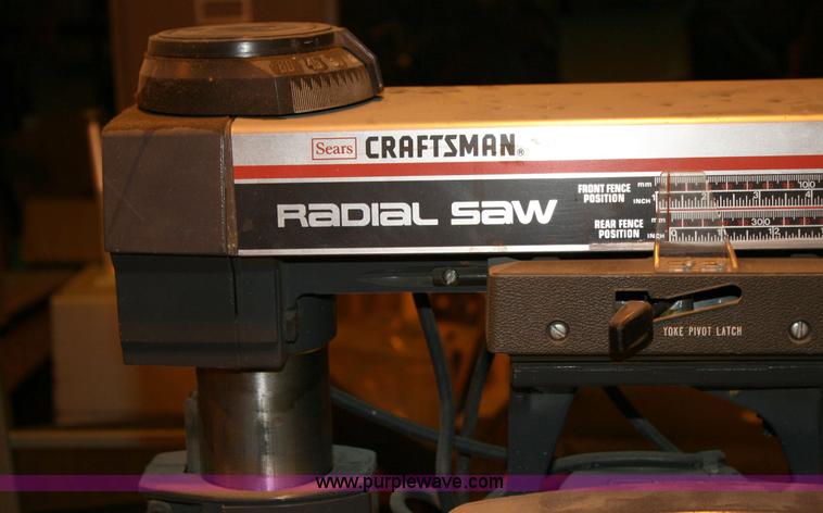 image for item 6359 Craftsman 10" radial arm saw