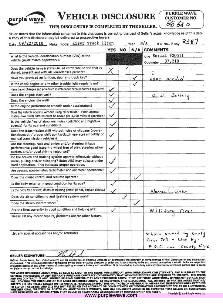 image for item 2587 1969 Jeep Kiser 1-1/4 ton truck