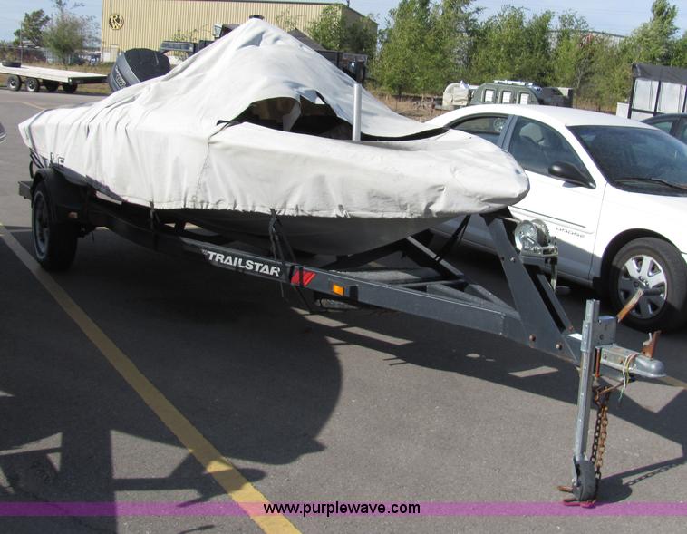 image for item 2236 1990 Tracker Pro Series Nitro 170 16' boat with trailer and cover