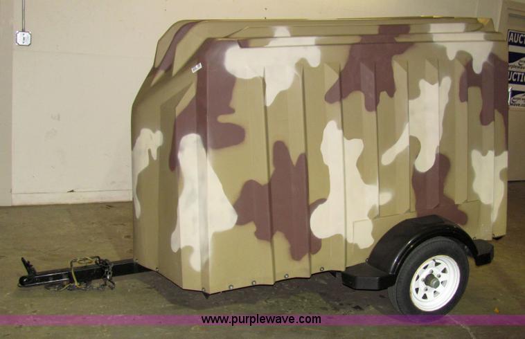 image for item 2269 Camouflaged 7' Yuppie Wagon trailer