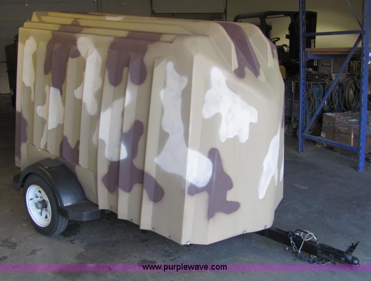 image for item 2269 Camouflaged 7' Yuppie Wagon trailer