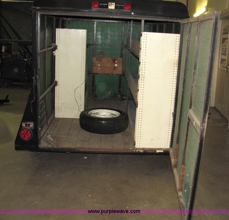image for item 2276 1989 8' Blair enclosed trailer