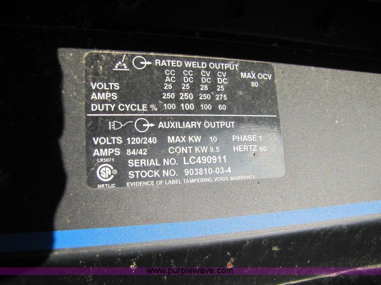 image for item 2696 Bobcat 250NT welder/generator