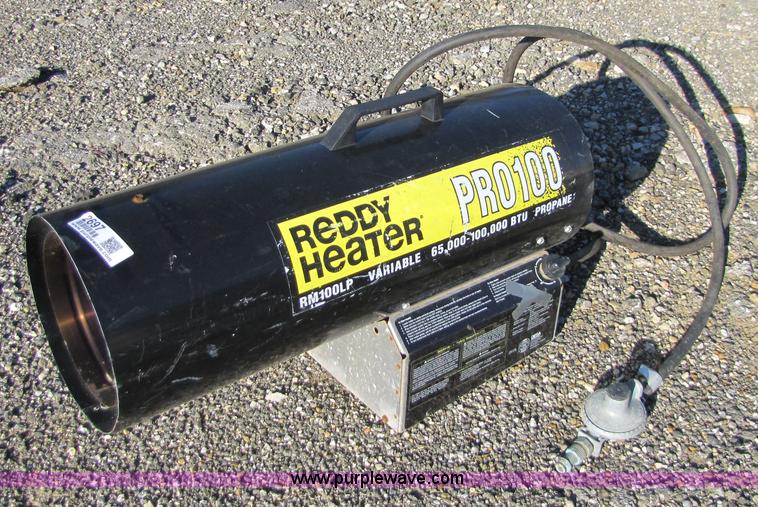 Reddy heater Pro100 propane heater in Mound City, KS | Item 2697 sold |  Purple Wave