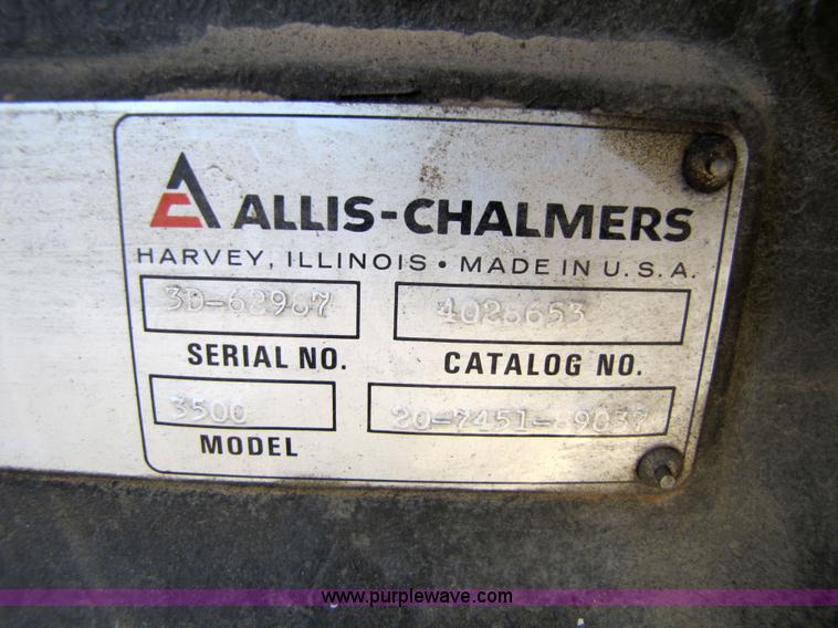 image for item 2708 1981 Allis-Chalmers 3500 60kw generator