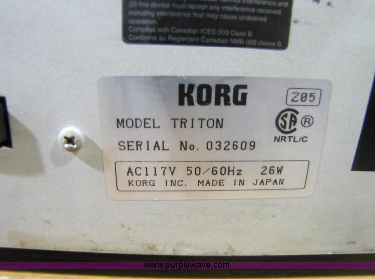 image for item 5201 Korg Triton music workstation/sampler keyboard