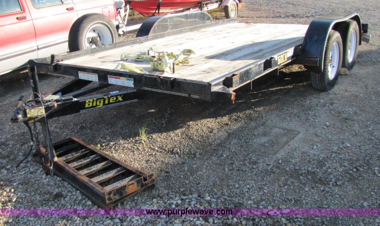 image for item 5267 2008 Big Tex 14' flatbed trailer