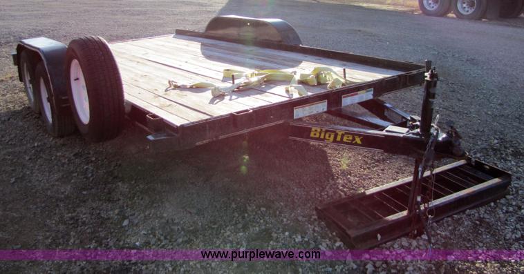 image for item 5267 2008 Big Tex 14' flatbed trailer