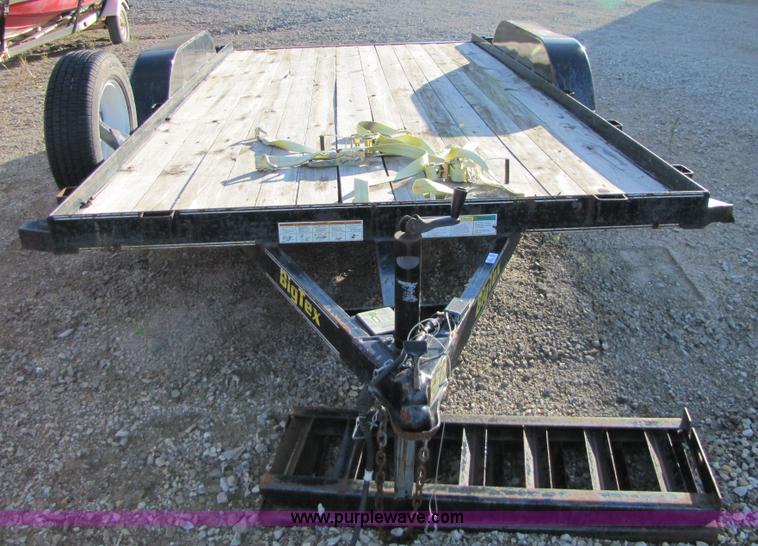 image for item 5267 2008 Big Tex 14' flatbed trailer