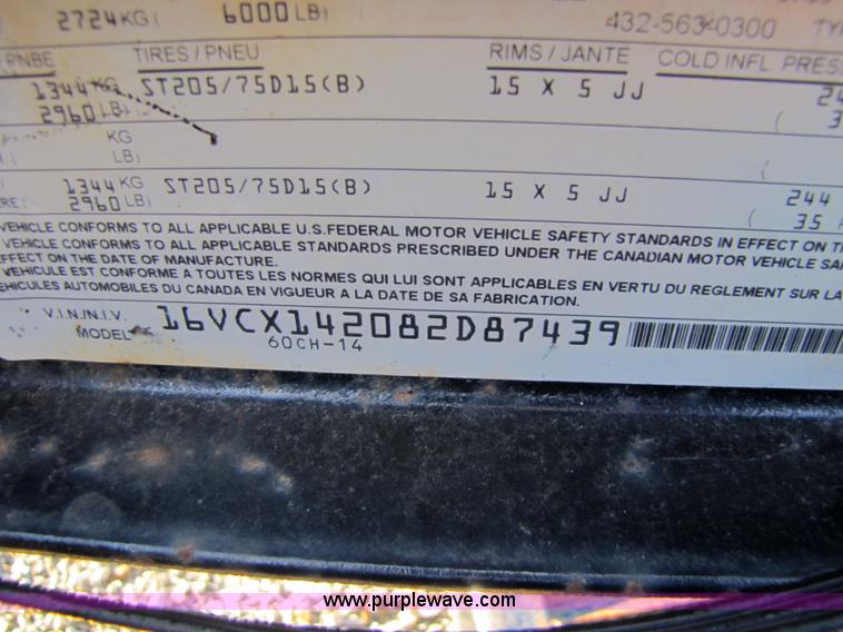 image for item 5267 2008 Big Tex 14' flatbed trailer