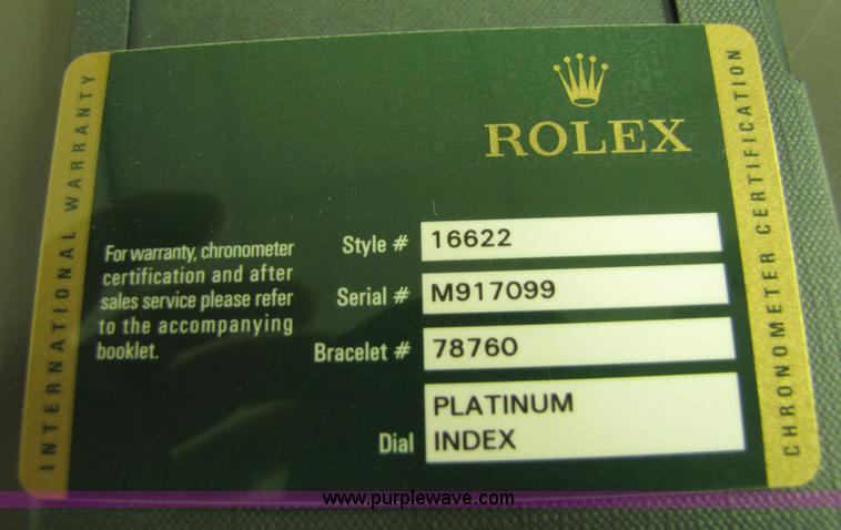 image for item 5269 Rolex Yacht Master watch