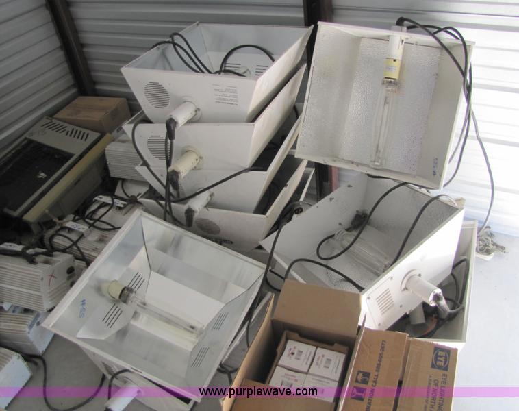 image for item 5281 Large assortment of grow lights and ballast