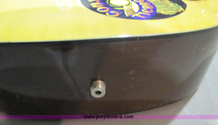 image for item 5332 Eterna acoustic guitar with case and leather sling