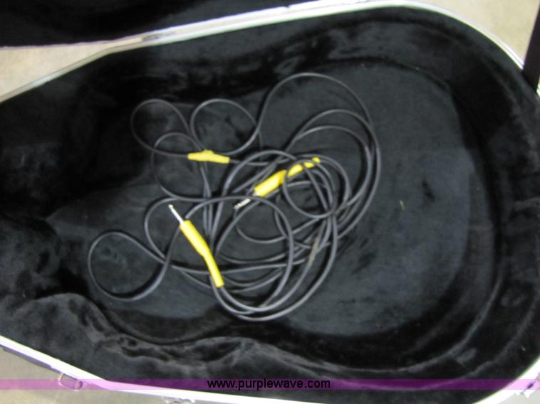 image for item 5332 Eterna acoustic guitar with case and leather sling