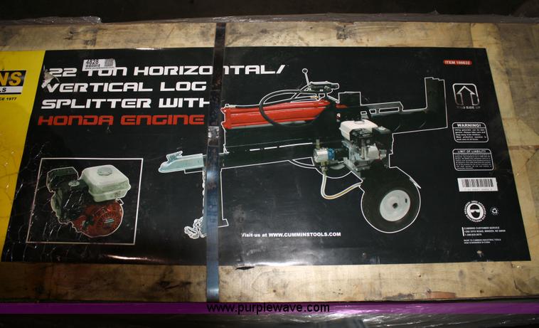 image for item 4828 22 ton horizontal/vertical log splitter