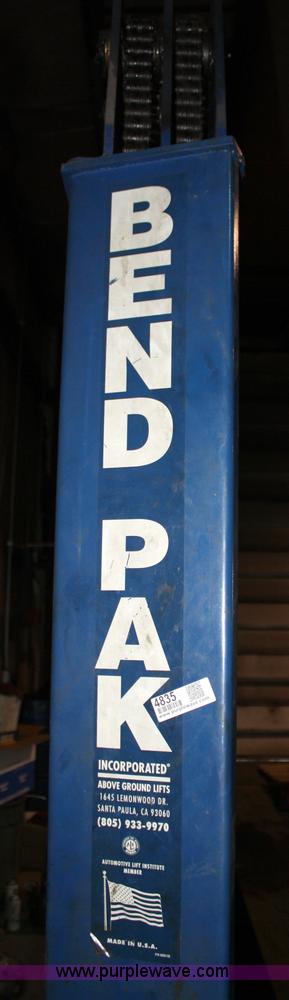 image for item 4835 2003 Bend Pak truck lift