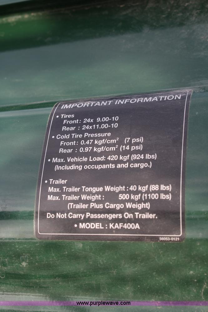 image for item 4986 2007 Kawasaki Mule 610