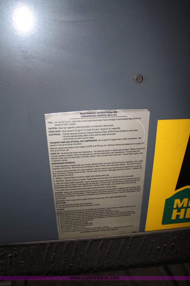 image for item 4997 Horizon waste oil heater