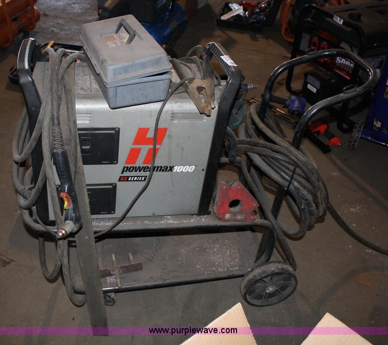 image for item 5019 Hypertherm Power Max 1000 G3 series plasma cutter with cart