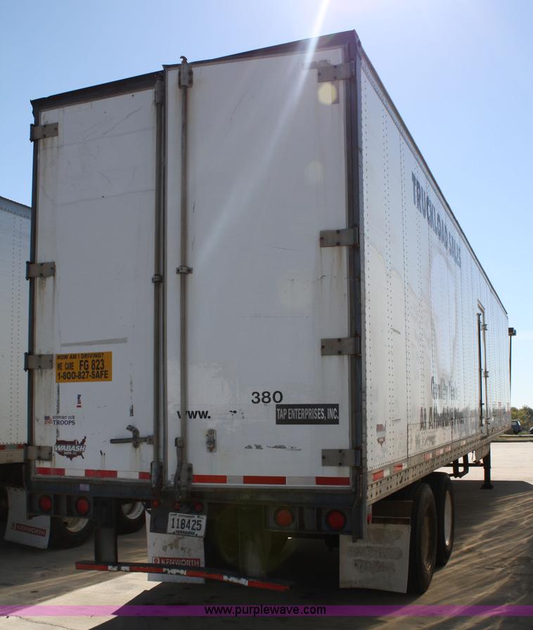 image for item 5021 1994 Wabash SA102-3CW 48' van trailer with interior shelving and lighting