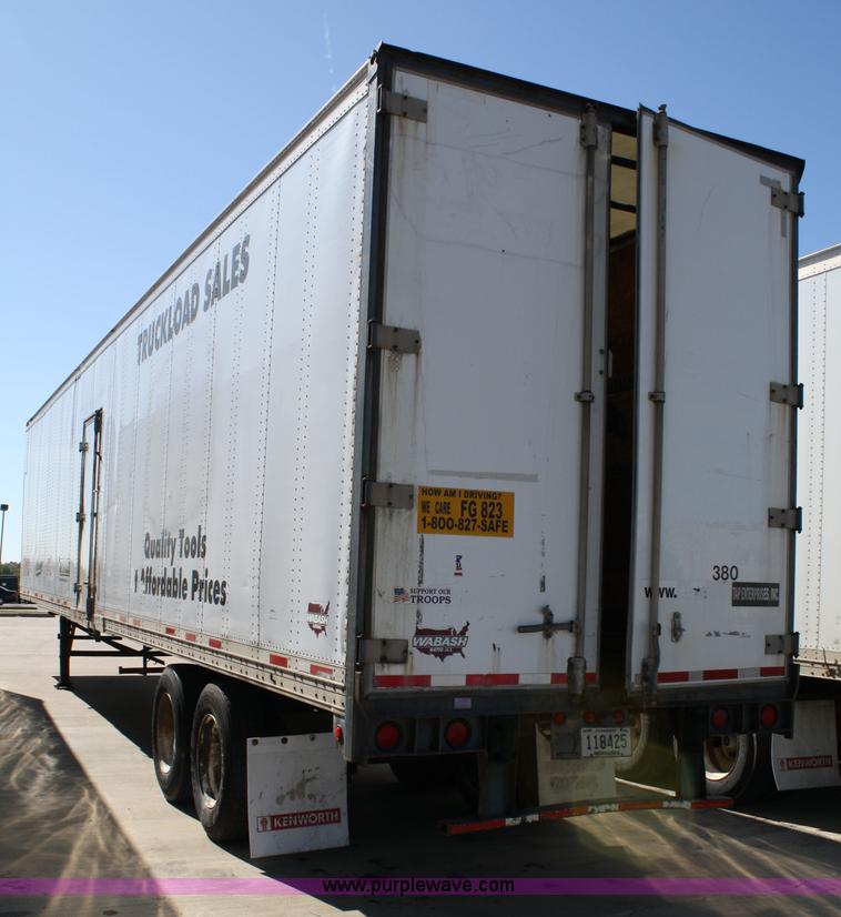 image for item 5021 1994 Wabash SA102-3CW 48' van trailer with interior shelving and lighting