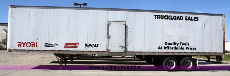 image for item 5022 1995 Trailmobile G1JA-1UAL 48' van trailer with internal shelving and lighting