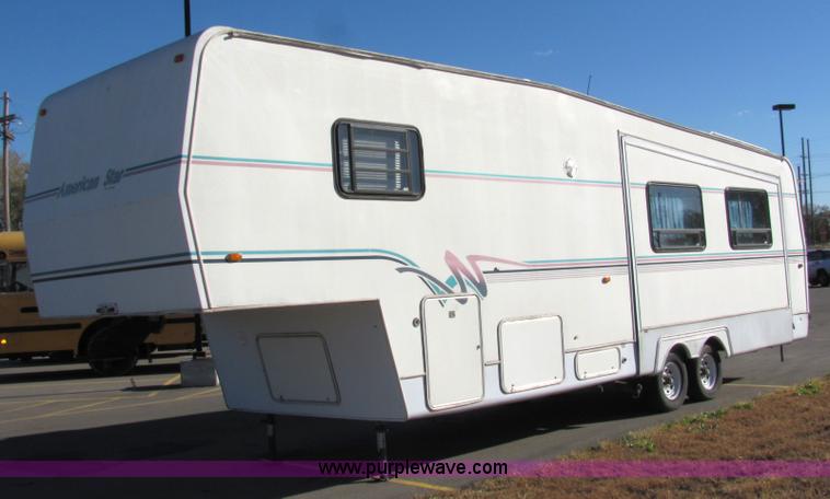 image for item 2329 1996 Newman American Star 28' fifth wheel camper