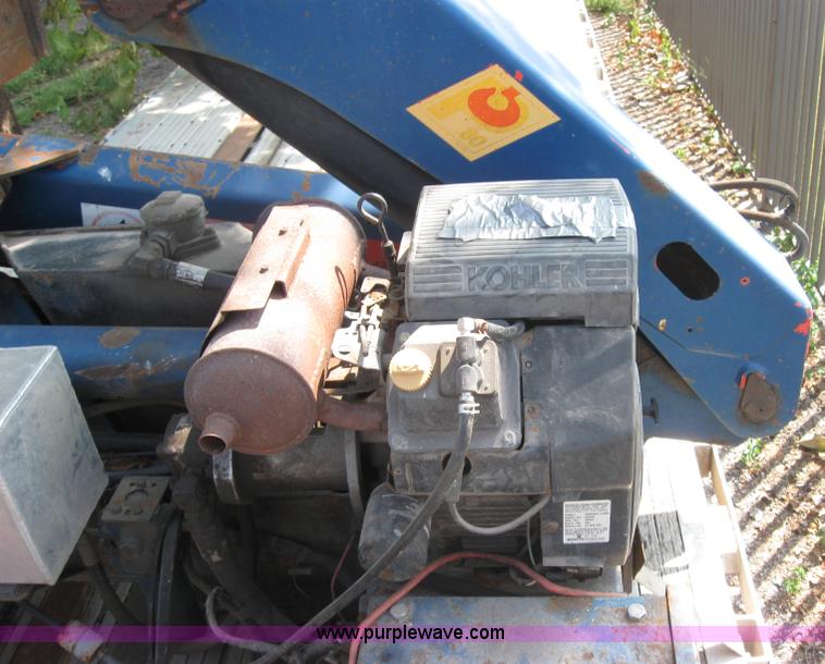 image for item 2735 1996 Transcraft Eagle W2 45x96 45' flatbed trailer with Palringer loader crane