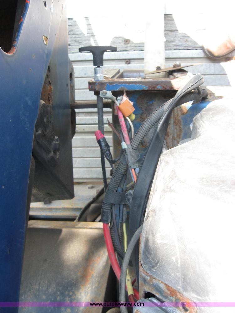 image for item 2735 1996 Transcraft Eagle W2 45x96 45' flatbed trailer with Palringer loader crane