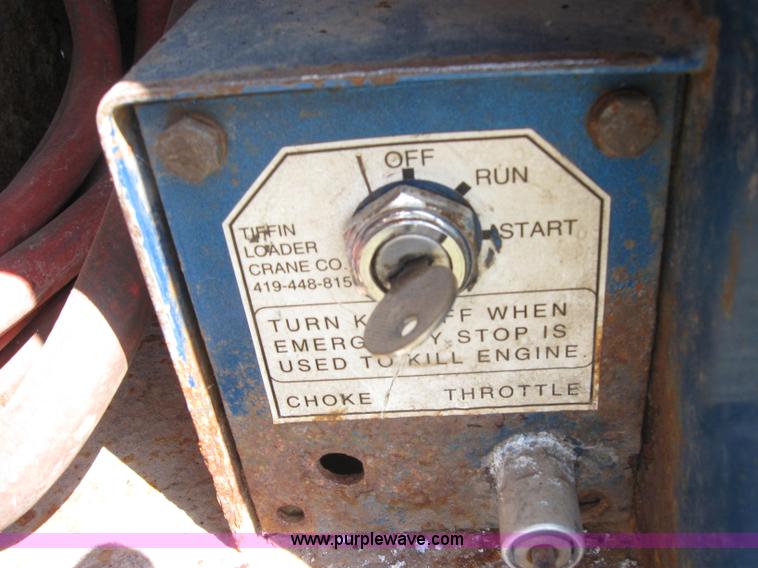 image for item 2735 1996 Transcraft Eagle W2 45x96 45' flatbed trailer with Palringer loader crane