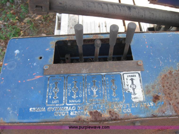 image for item 2735 1996 Transcraft Eagle W2 45x96 45' flatbed trailer with Palringer loader crane