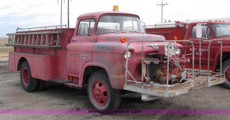 image for item 3082 1955 Chevrolet 5400 fire truck