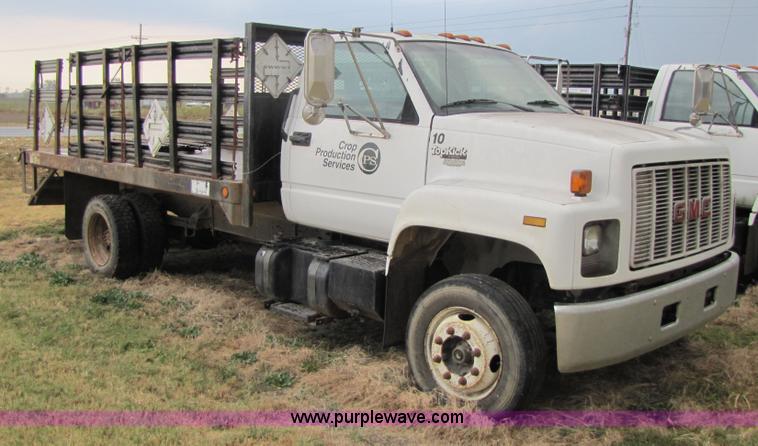 image for item 3468 1994 GMC 6000 Topkick truck with 14' flatbed