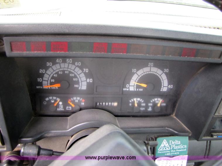 image for item 3468 1994 GMC 6000 Topkick truck with 14' flatbed