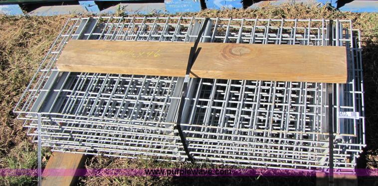 image for item 3475 (12) 20 1/2" x 46" grid racking