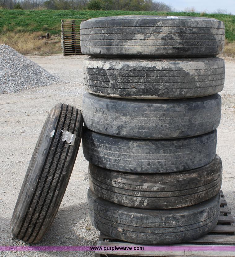 image for item 5096 (7) 285/75R24.5 low profile tires