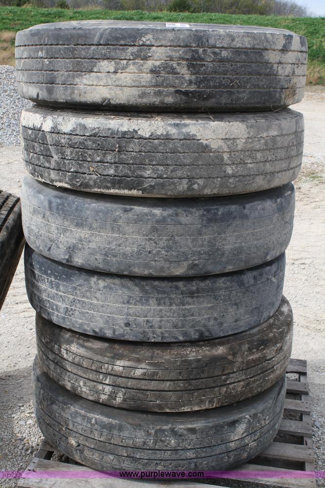 image for item 5096 (7) 285/75R24.5 low profile tires
