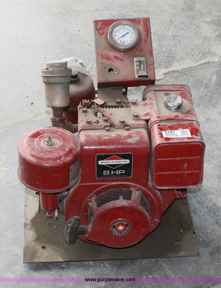 image for item 5107 Briggs and Straton 8 hp pump
