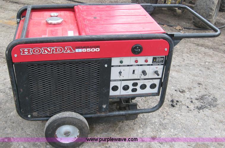 image for item 5293 Honda ES6500 gas powered generator
