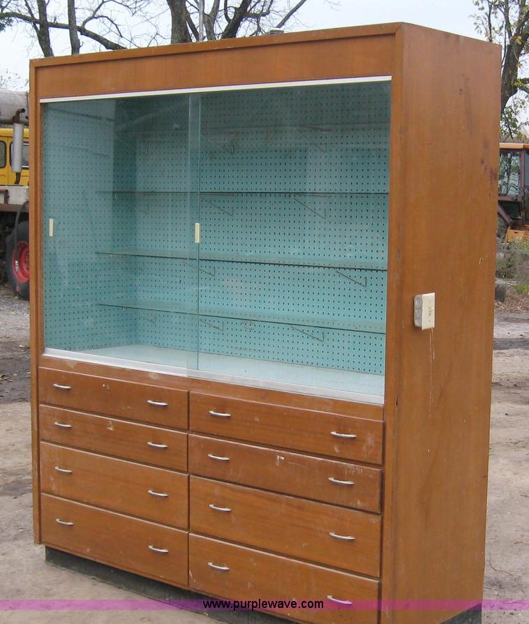image for item 5294 (7) display cases with drawers and lighting