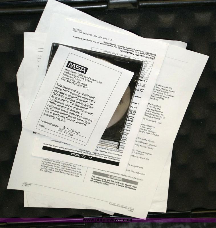 image for item 6509 (2) MSA Orion multi-gas detector