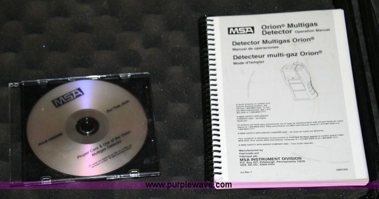 image for item 6514 (2) MSA Orion multi-gas detector